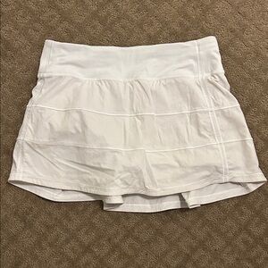 Lululemon White Athletic Skirt